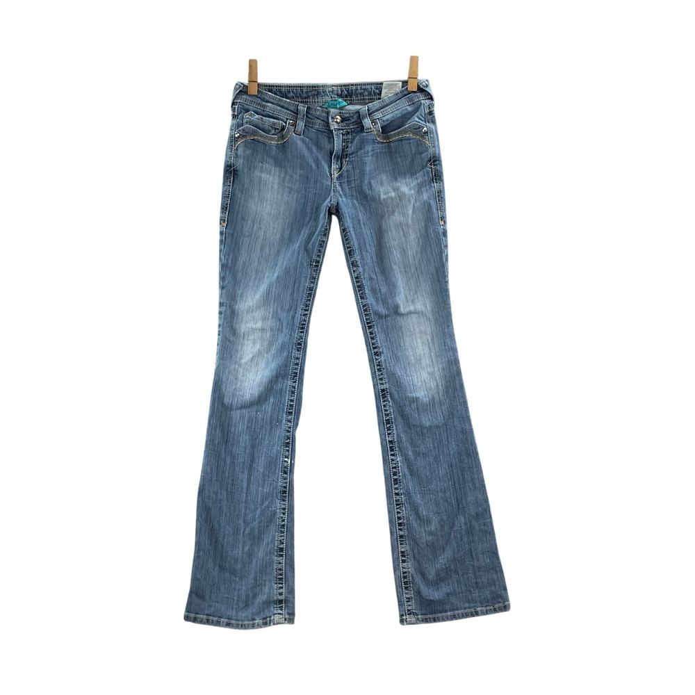 Ariat Bootcut Jeans Women's 30x32* Medium Wash Embroidered Low Rise Y2K Western